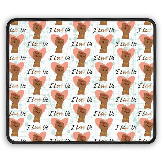 I Love Us White Repeat Gaming Mouse Pad