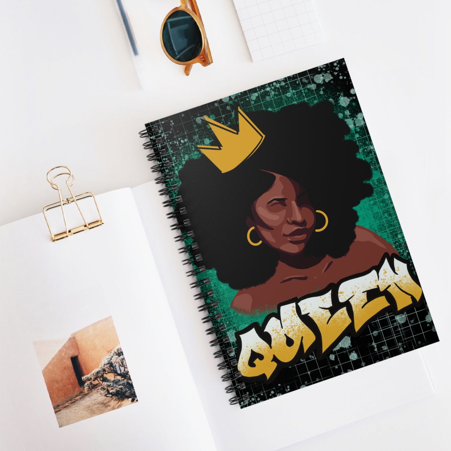 'Queen' Spiral Notebook - Ruled Line