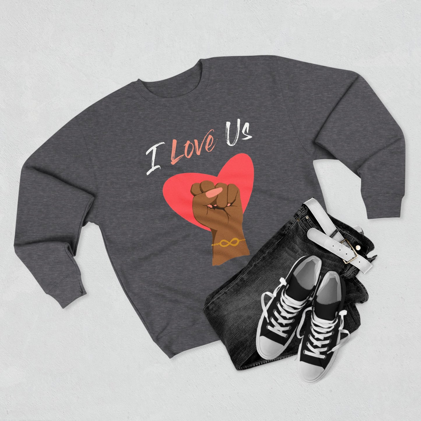 I Love Us Crewneck Sweatshirt