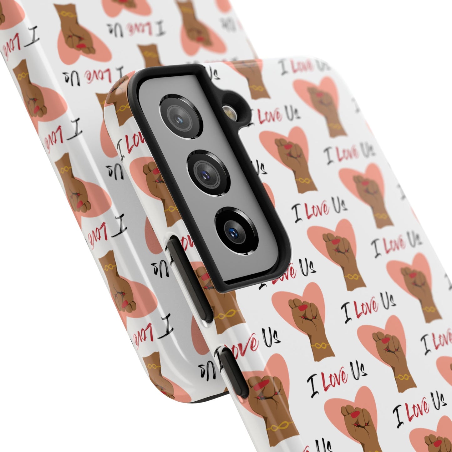 'I Love Us' White Tough Phone Case