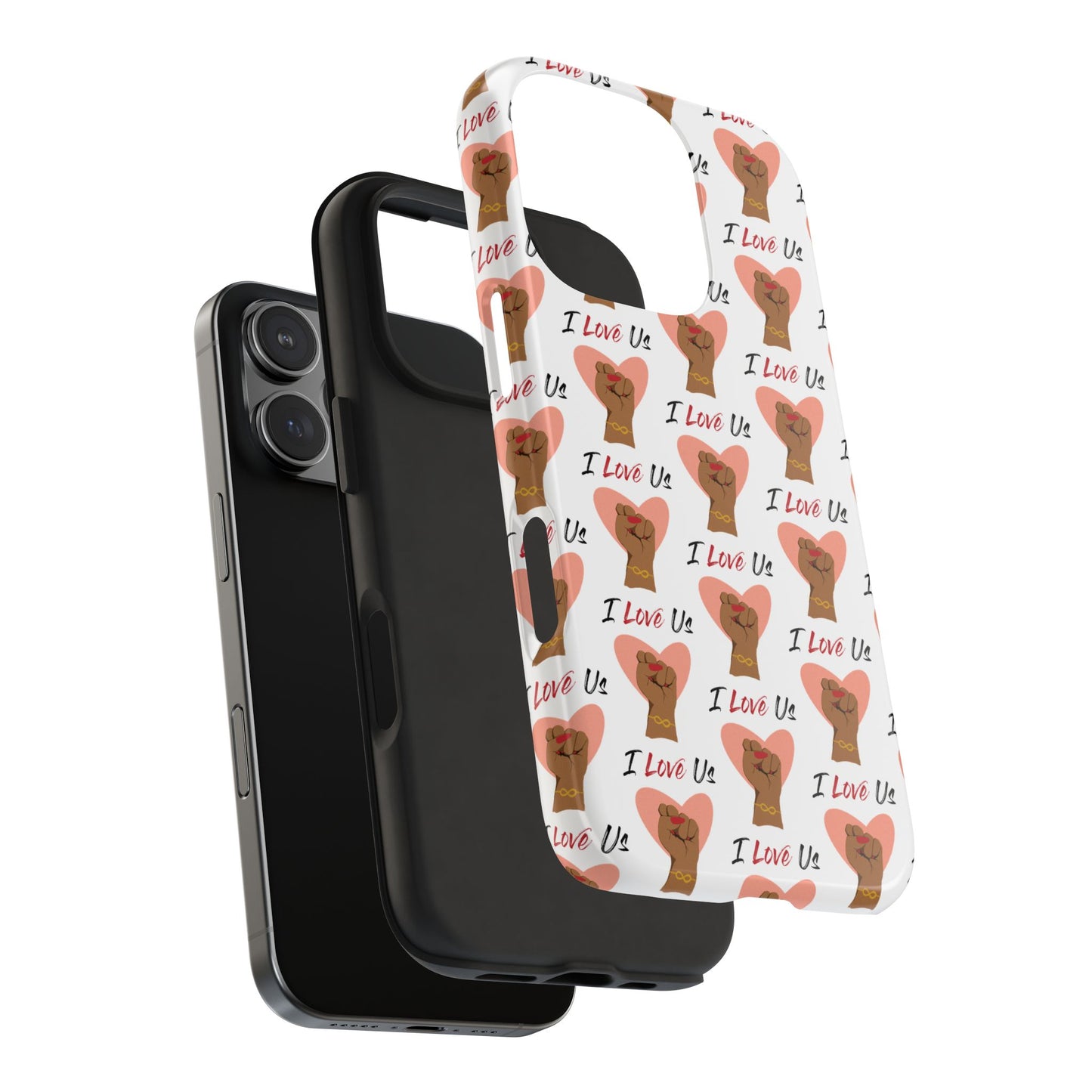 'I Love Us' White Tough Phone Case