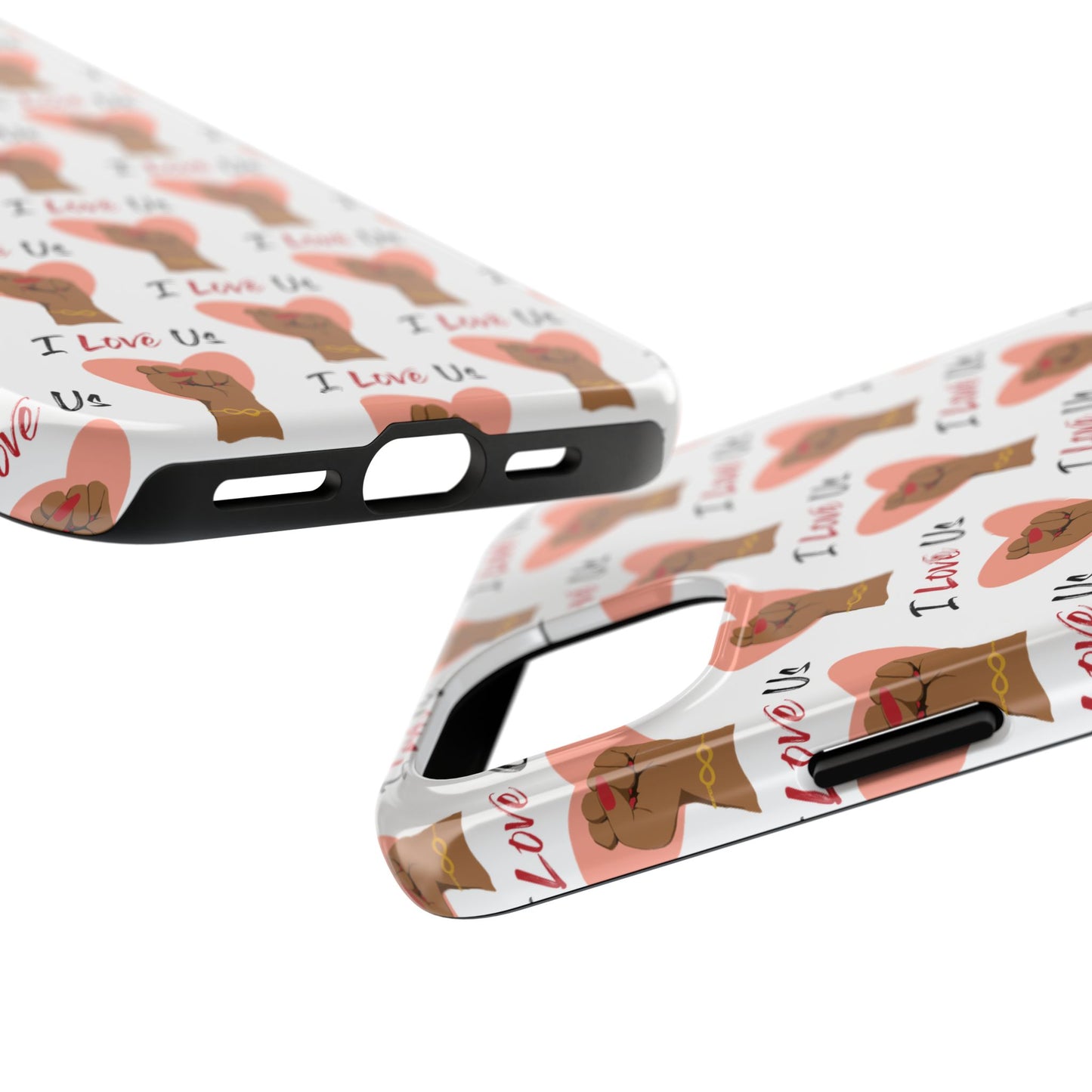 'I Love Us' White Tough Phone Case