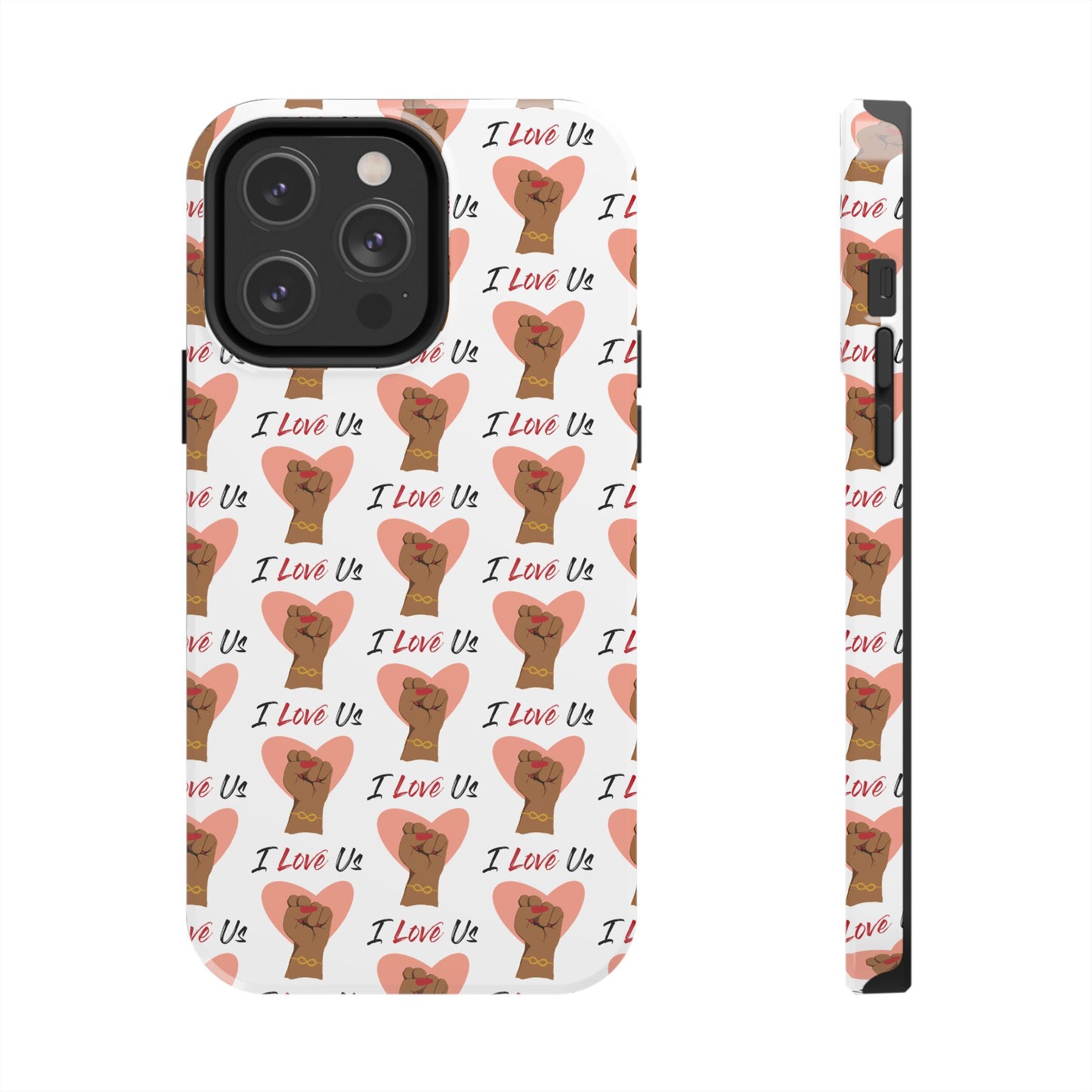 'I Love Us' White Tough Phone Case