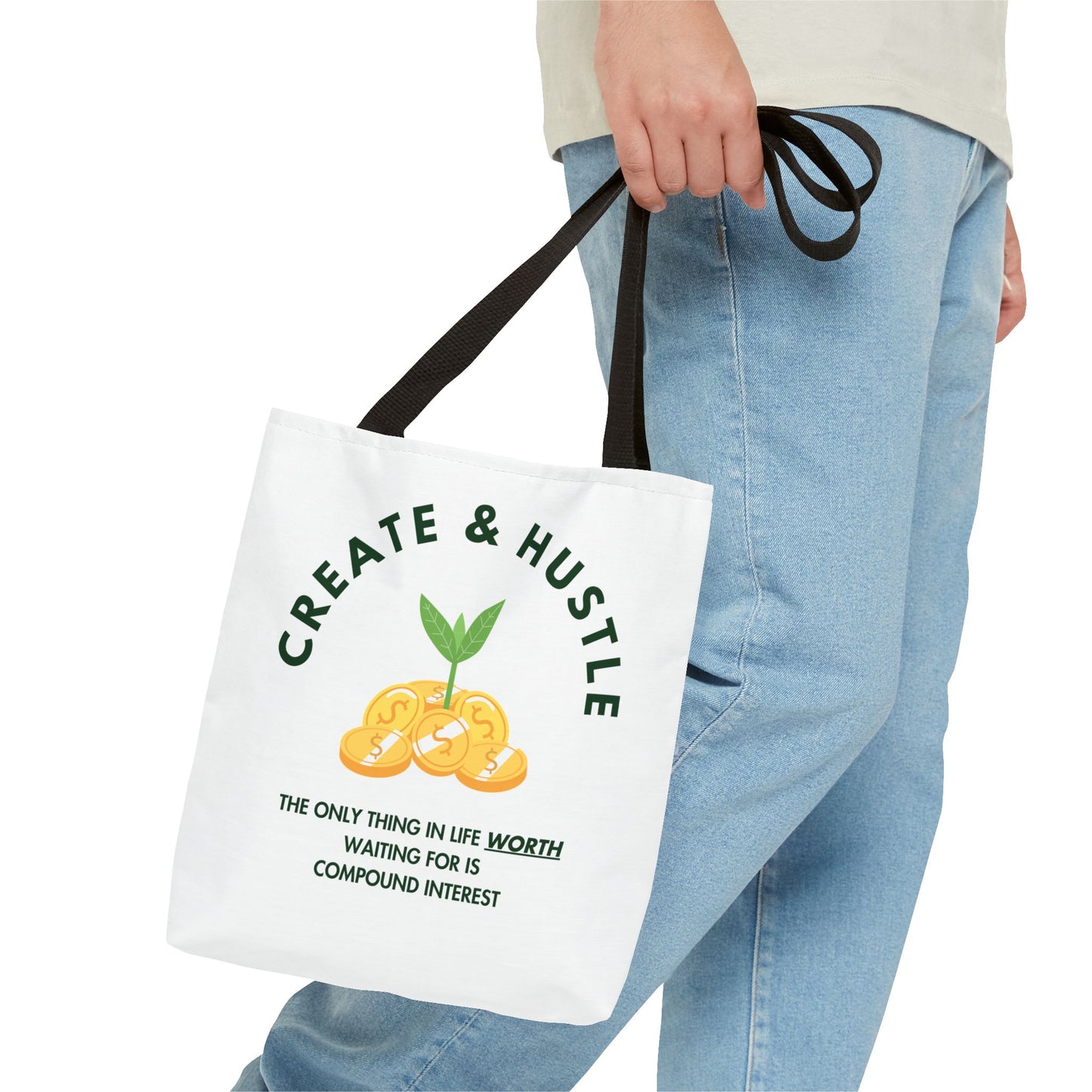 Create & Hustle Tote Bag