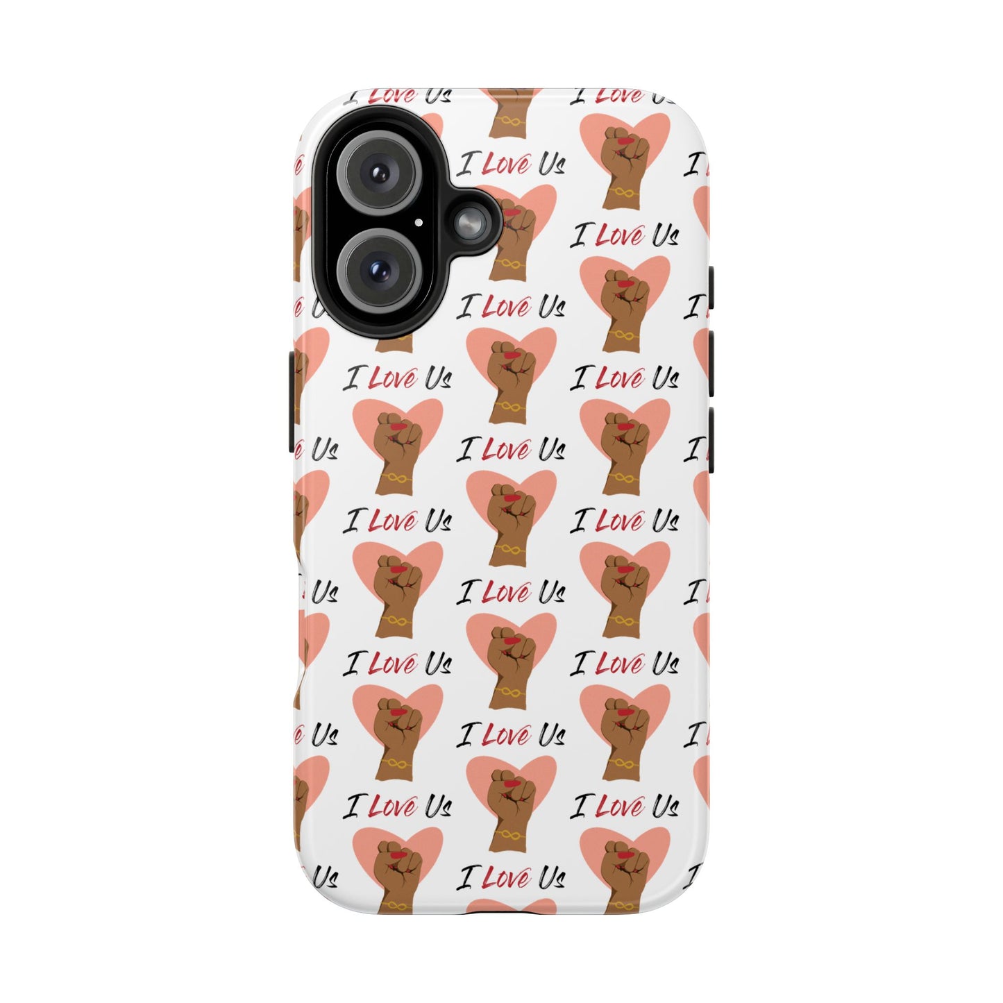 'I Love Us' White Tough Phone Case