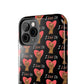 'I Love Us' Black Tough Phone Cases