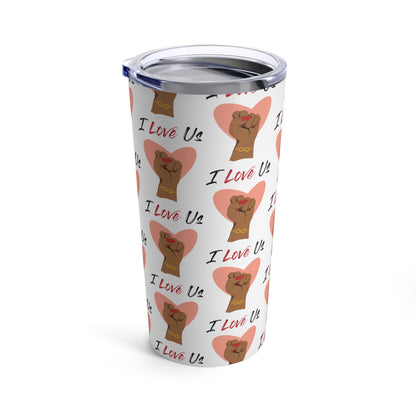 'I Love Us' White Tumbler 20oz