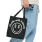 Hustle with Friends Black Tote Bag