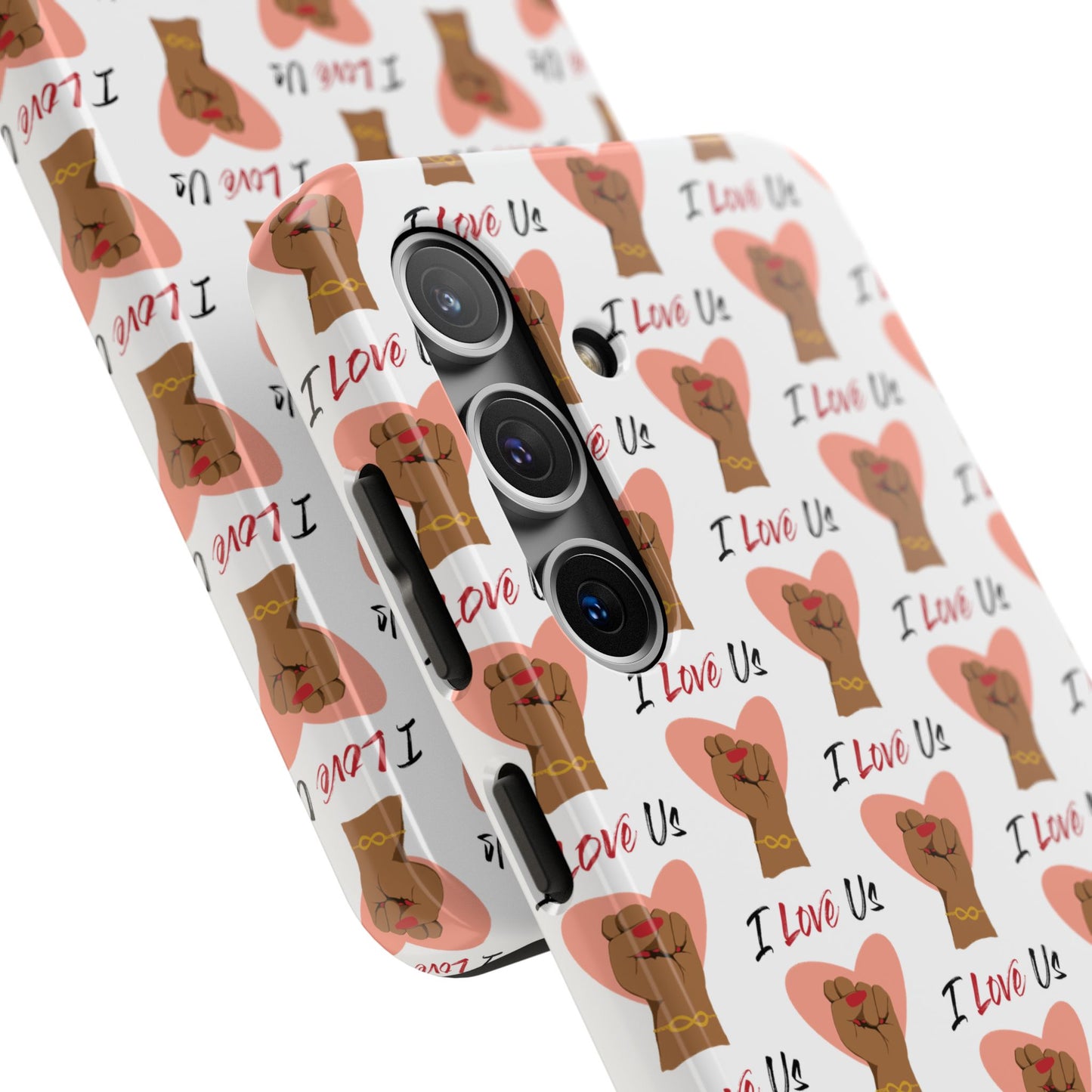 'I Love Us' White Tough Phone Case