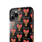 'I Love Us' Black Tough Phone Cases