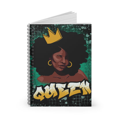 'Queen' Spiral Notebook - Ruled Line