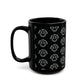 'Hustle with Friends' Black Mug (11oz, 15oz)