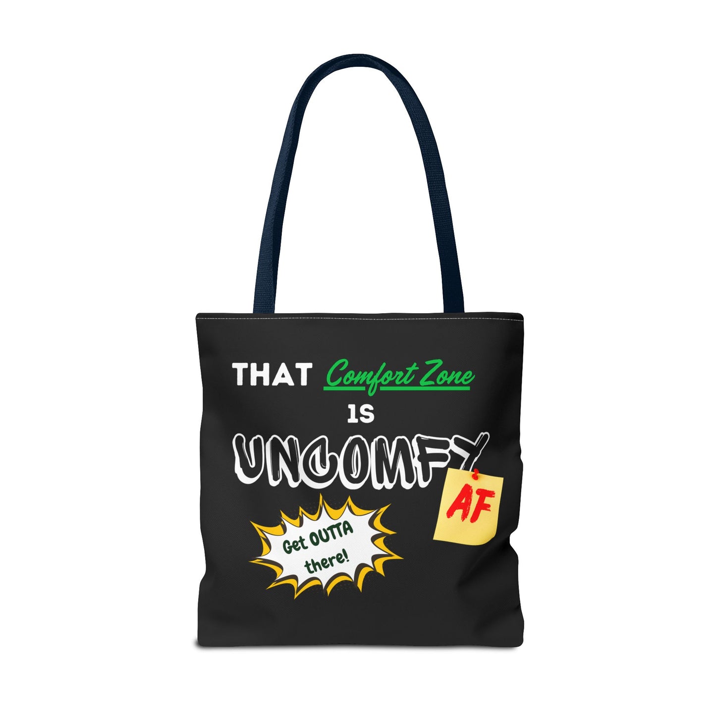 Uncomfy AF Black Tote Bag