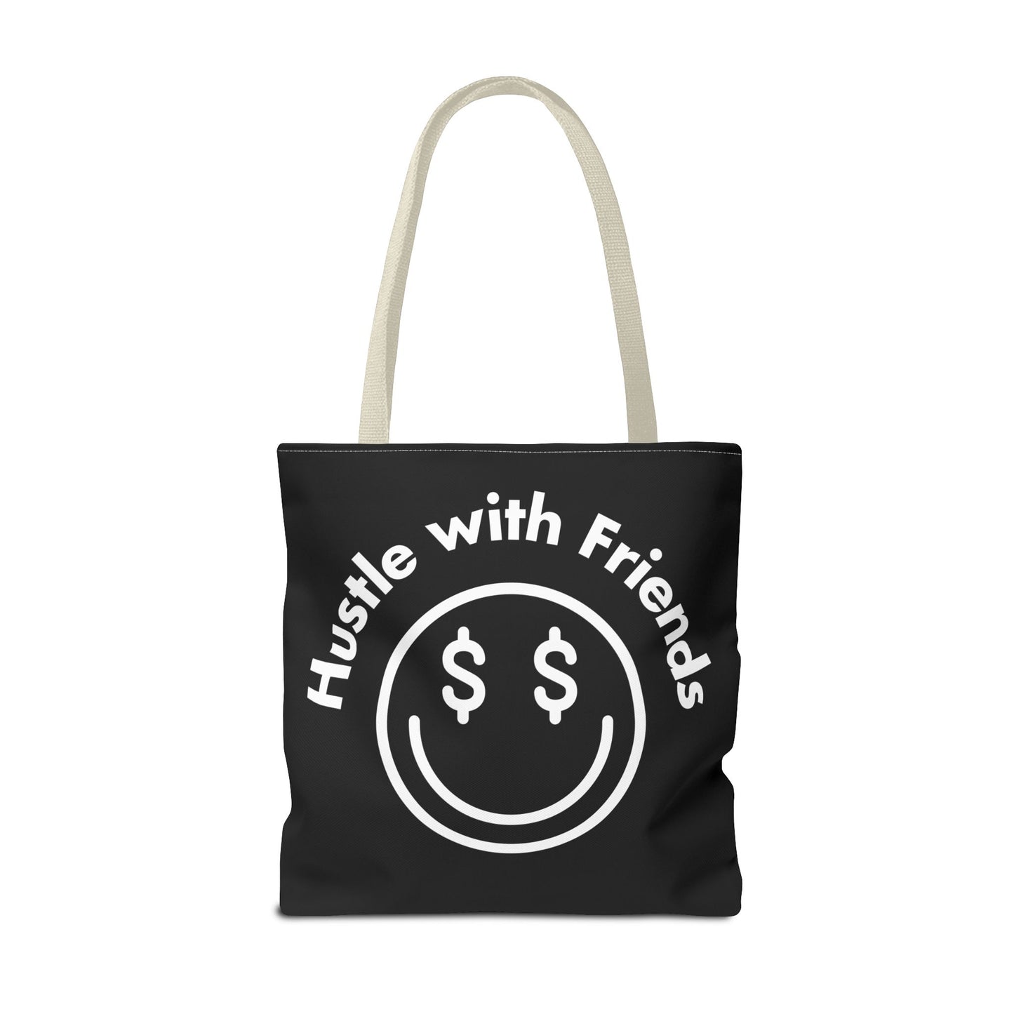 Hustle with Friends Black Tote Bag