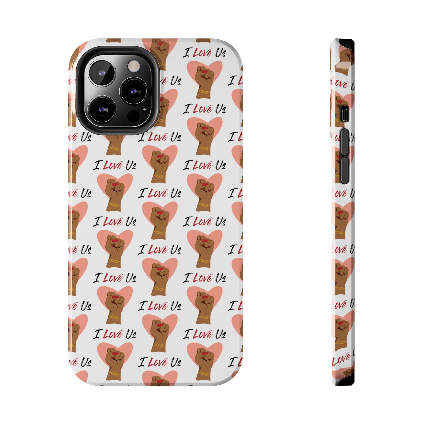 'I Love Us' White Tough Phone Case