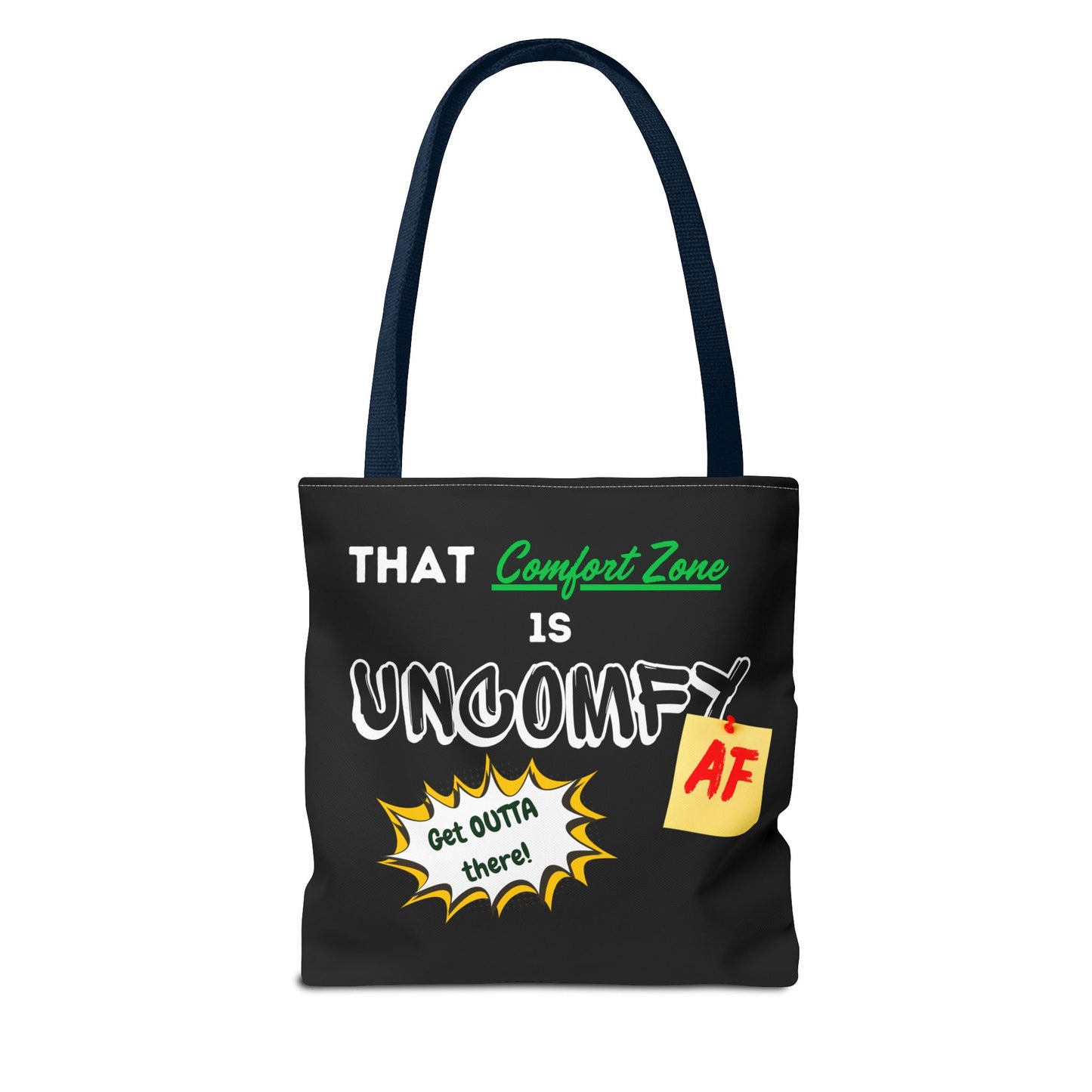 Uncomfy AF Black Tote Bag