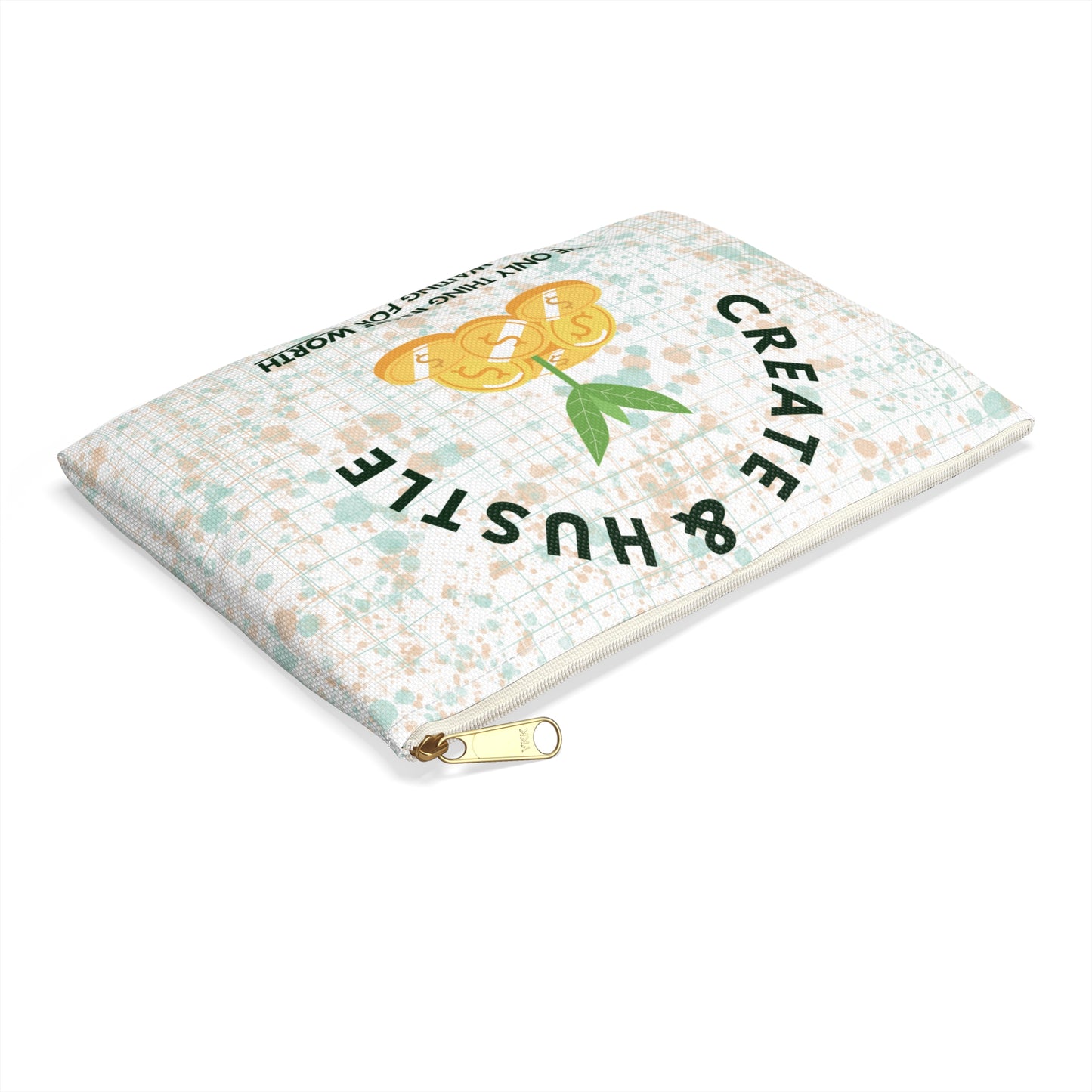 Copy of Hustle White Accessory Pouch