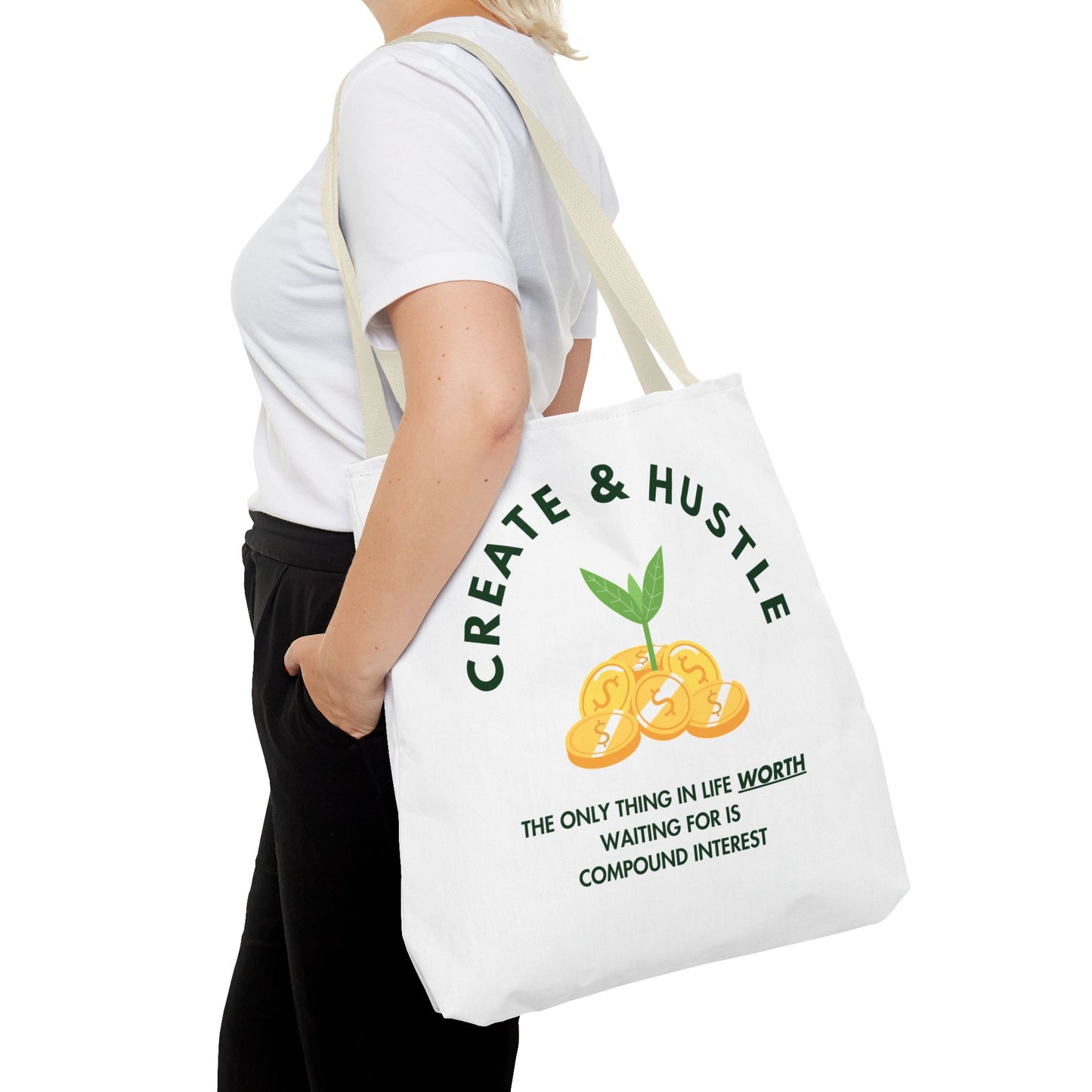 Create & Hustle Tote Bag