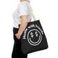 Hustle with Friends Black Tote Bag