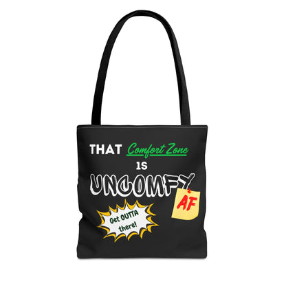 Uncomfy AF Black Tote Bag