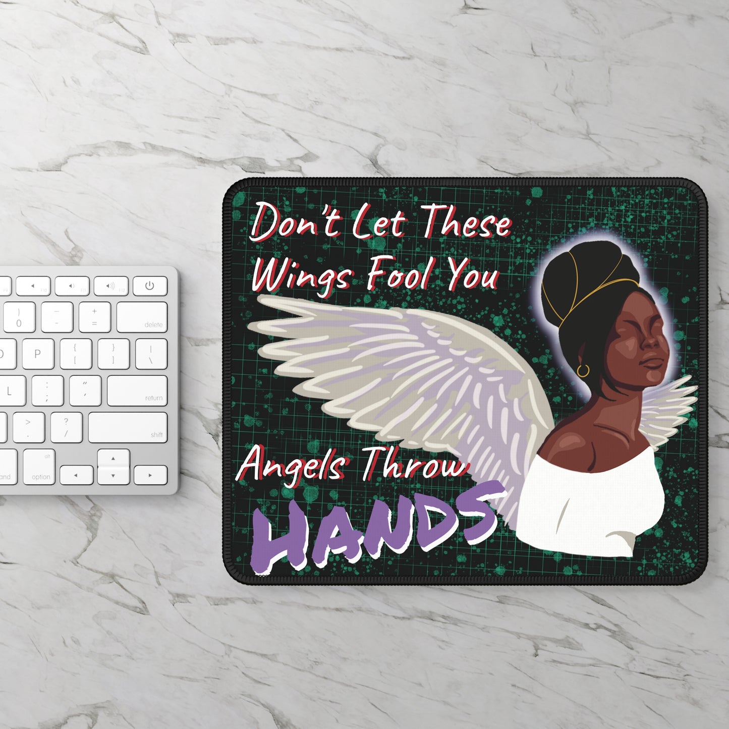 Angels Throw Hands Gaming Mouse Pad