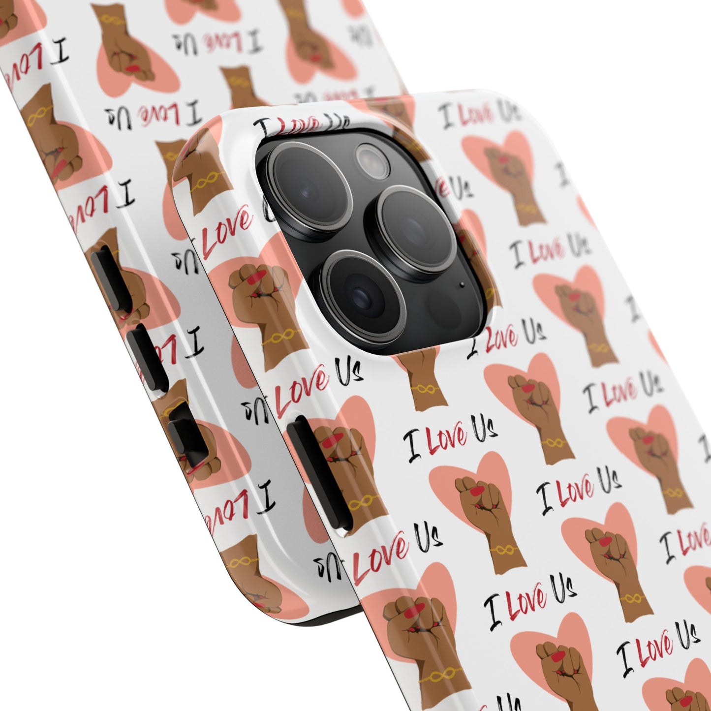 'I Love Us' White Tough Phone Case