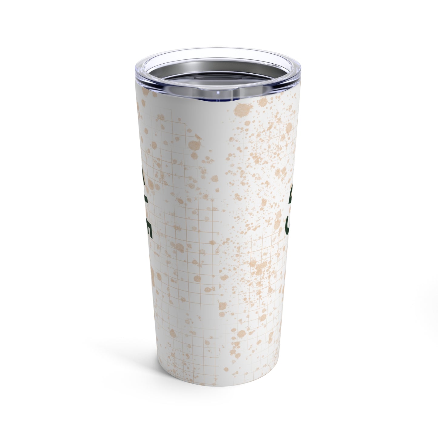 Create & Hustle White Tumbler 20oz