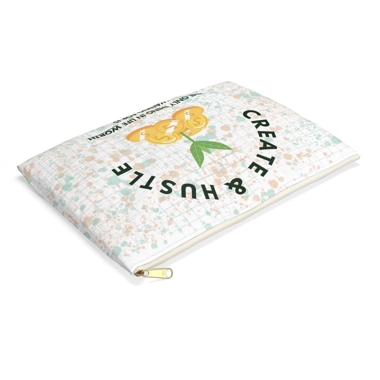 Copy of Hustle White Accessory Pouch