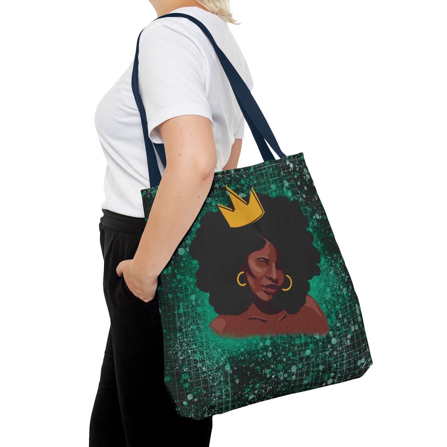 Blues Queen Black Tote Bag