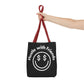 Hustle with Friends Black Tote Bag