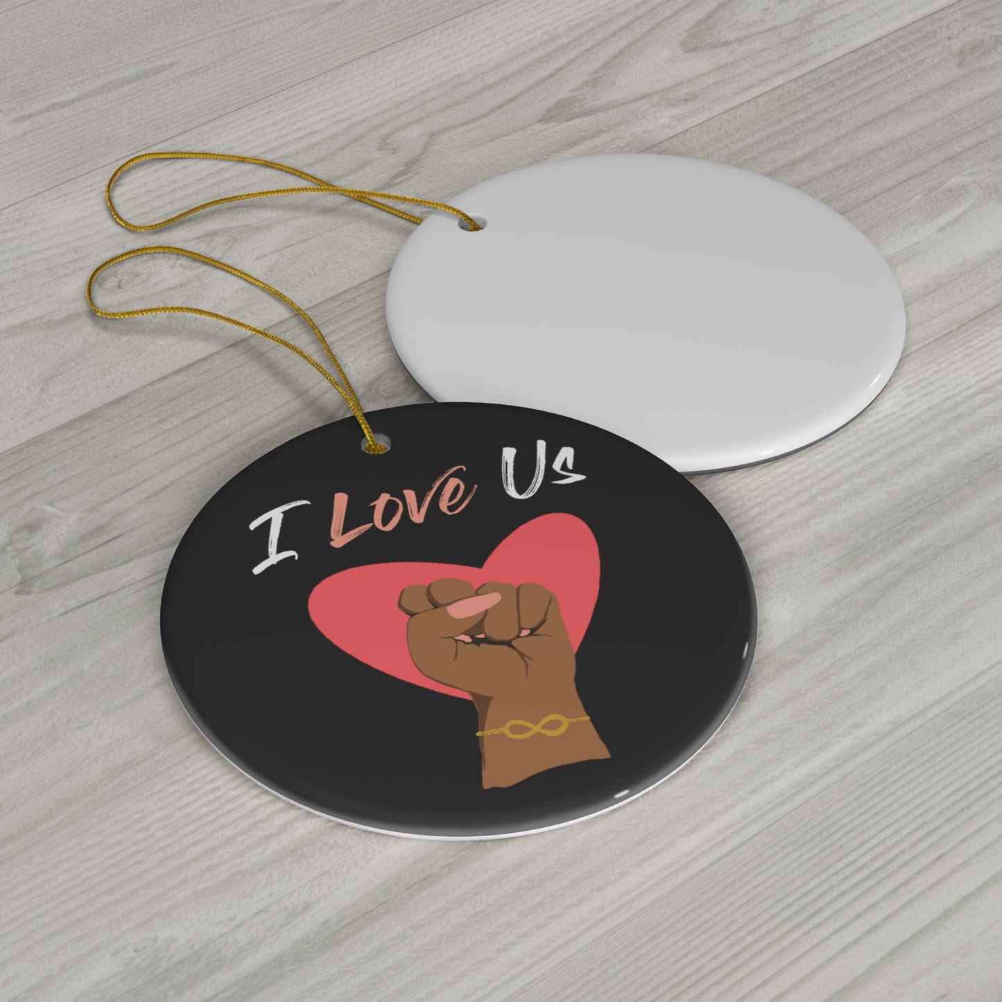 I Love Us Ornament