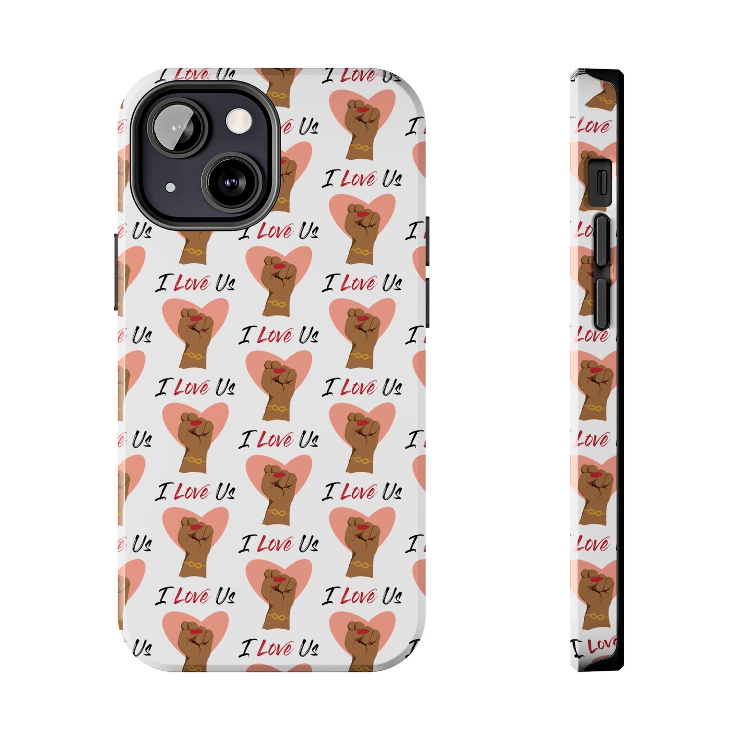 'I Love Us' White Tough Phone Case