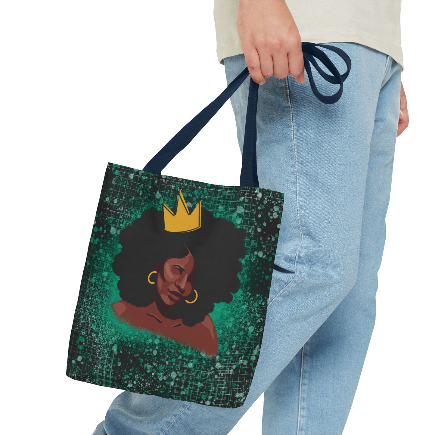 Blues Queen Black Tote Bag