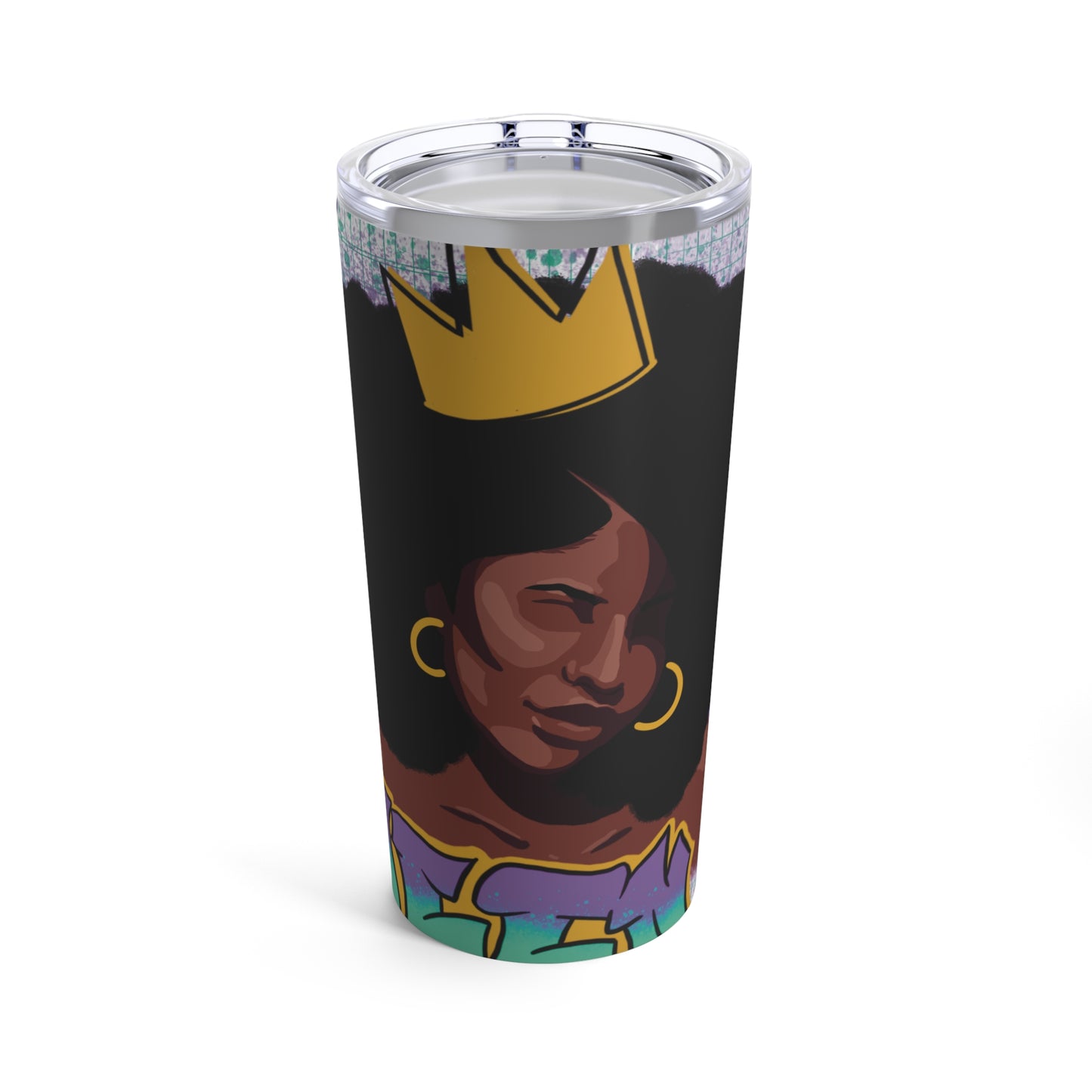 'Queen' White Tumbler 20oz