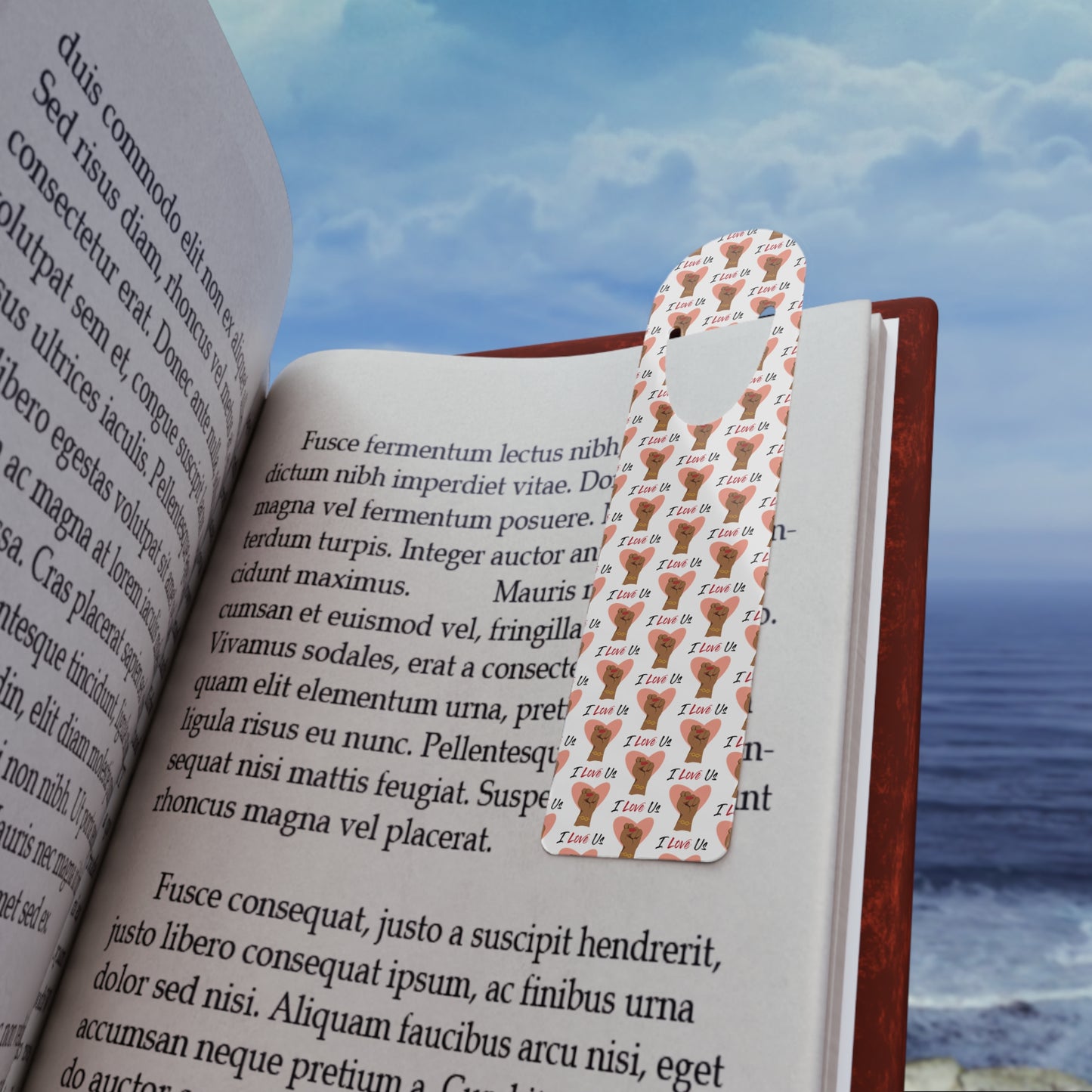 I Love Us White Bookmark