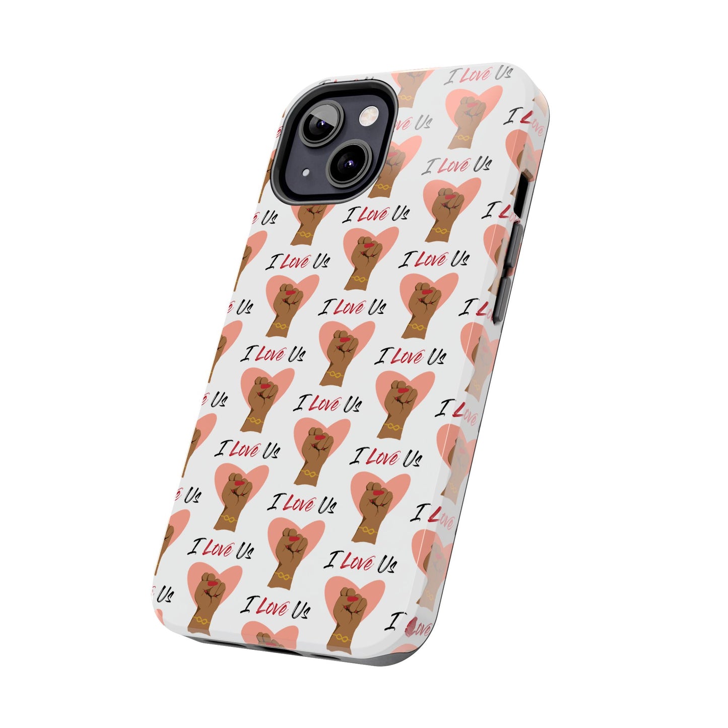 'I Love Us' White Tough Phone Case