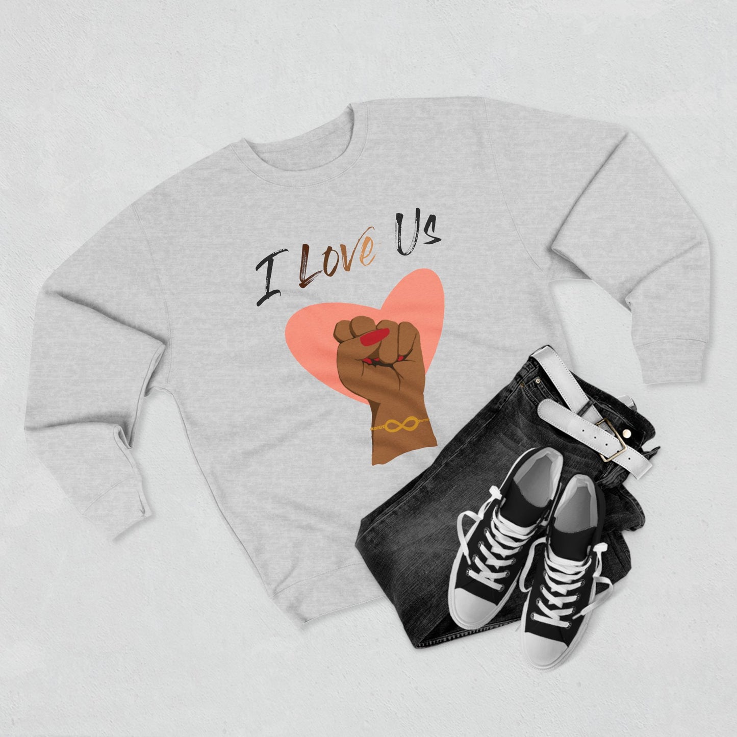 I Love Us Crewneck Sweatshirt