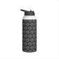 Hustle with Friends Black Stainless Steel Water Bottle