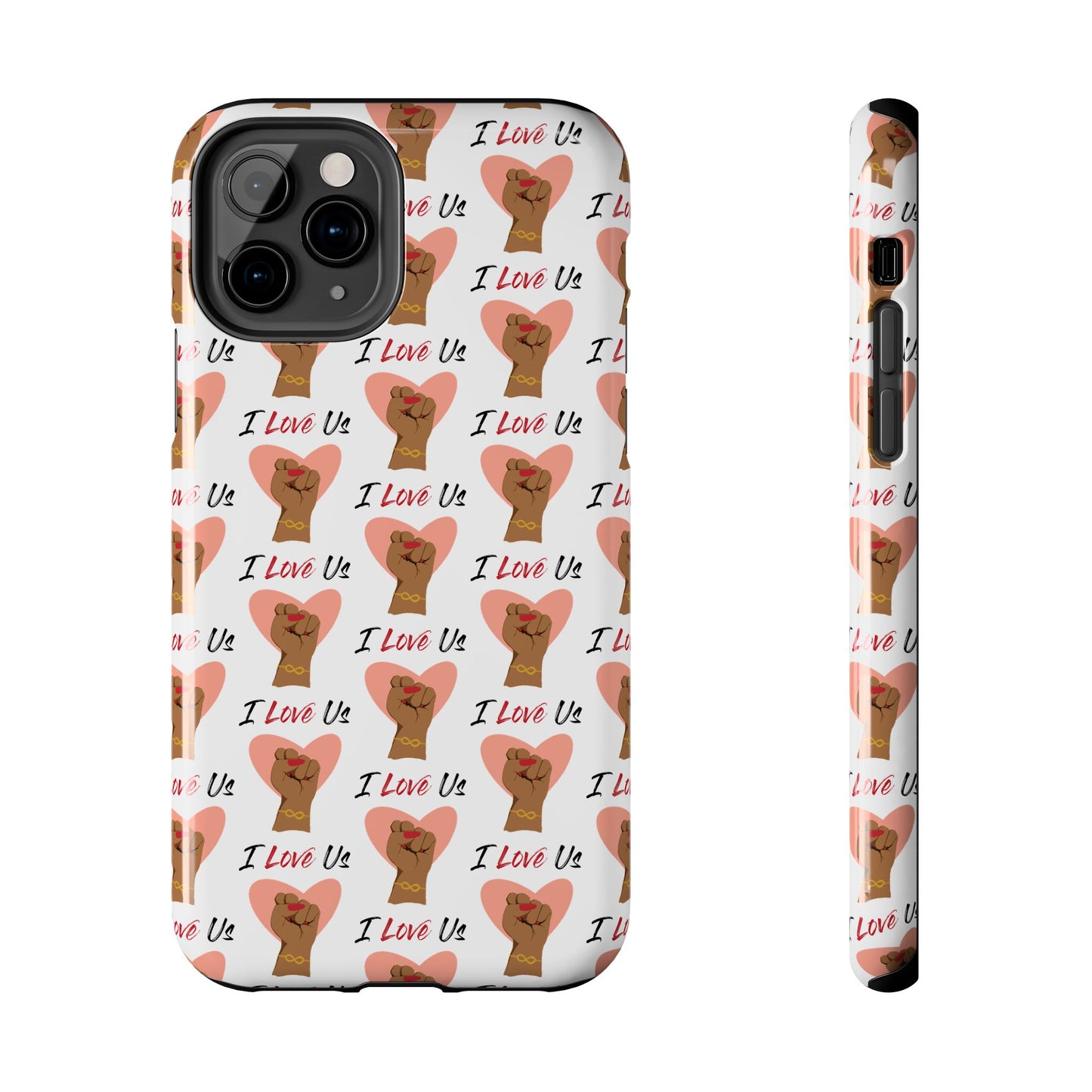 'I Love Us' White Tough Phone Case