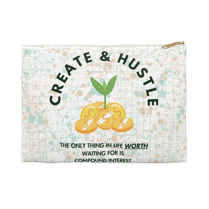 Copy of Hustle White Accessory Pouch