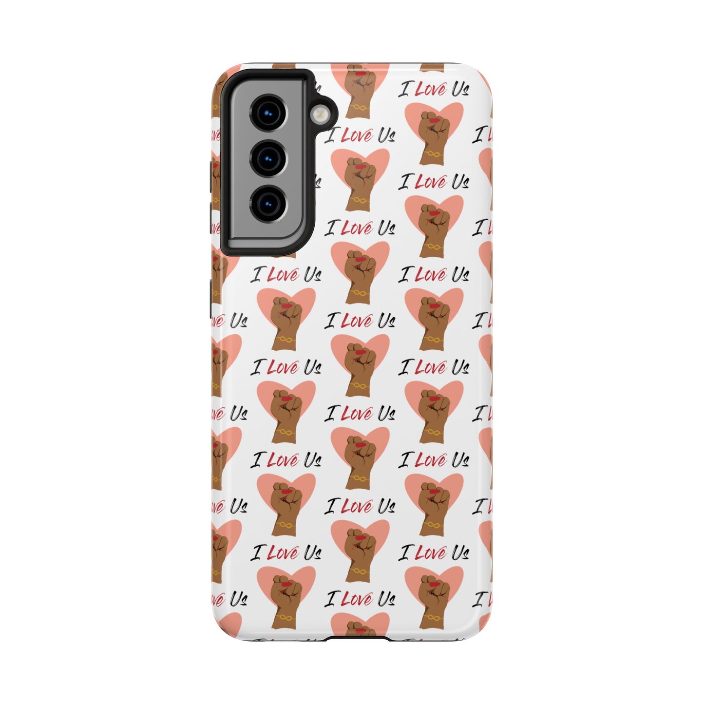 'I Love Us' White Tough Phone Case