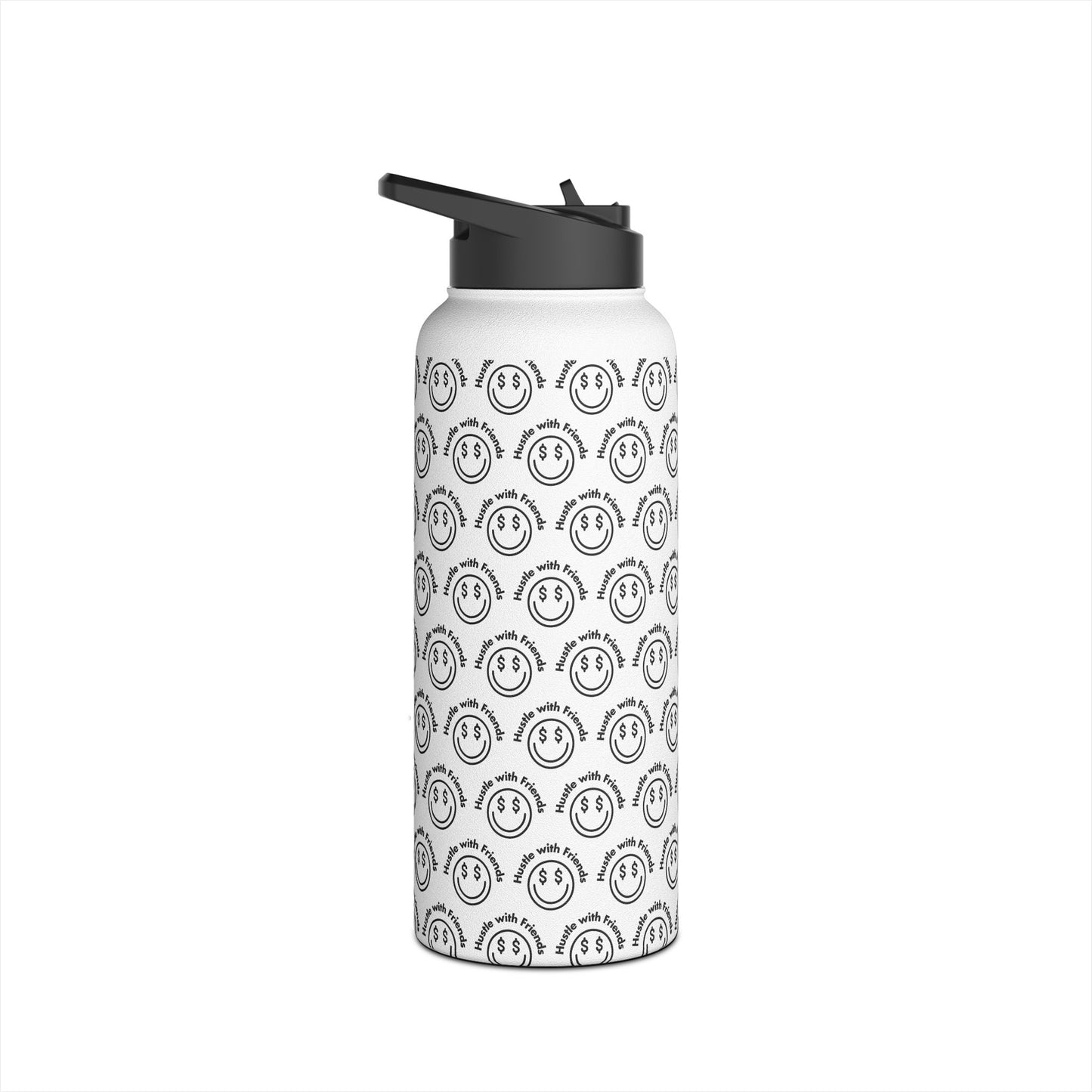 Hustle with Friends Stainless Steel Water Bottle