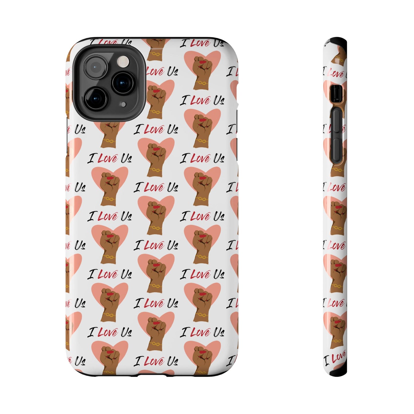 'I Love Us' White Tough Phone Case