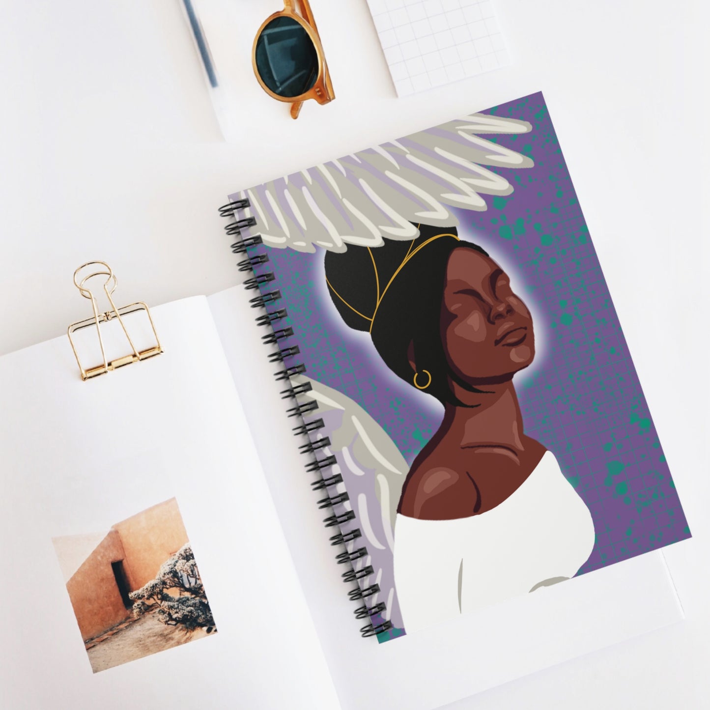 'Angel' Spiral Notebook - Ruled Line