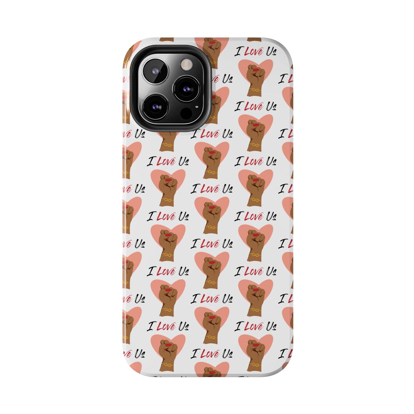 'I Love Us' White Tough Phone Case