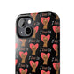 'I Love Us' Black Tough Phone Cases