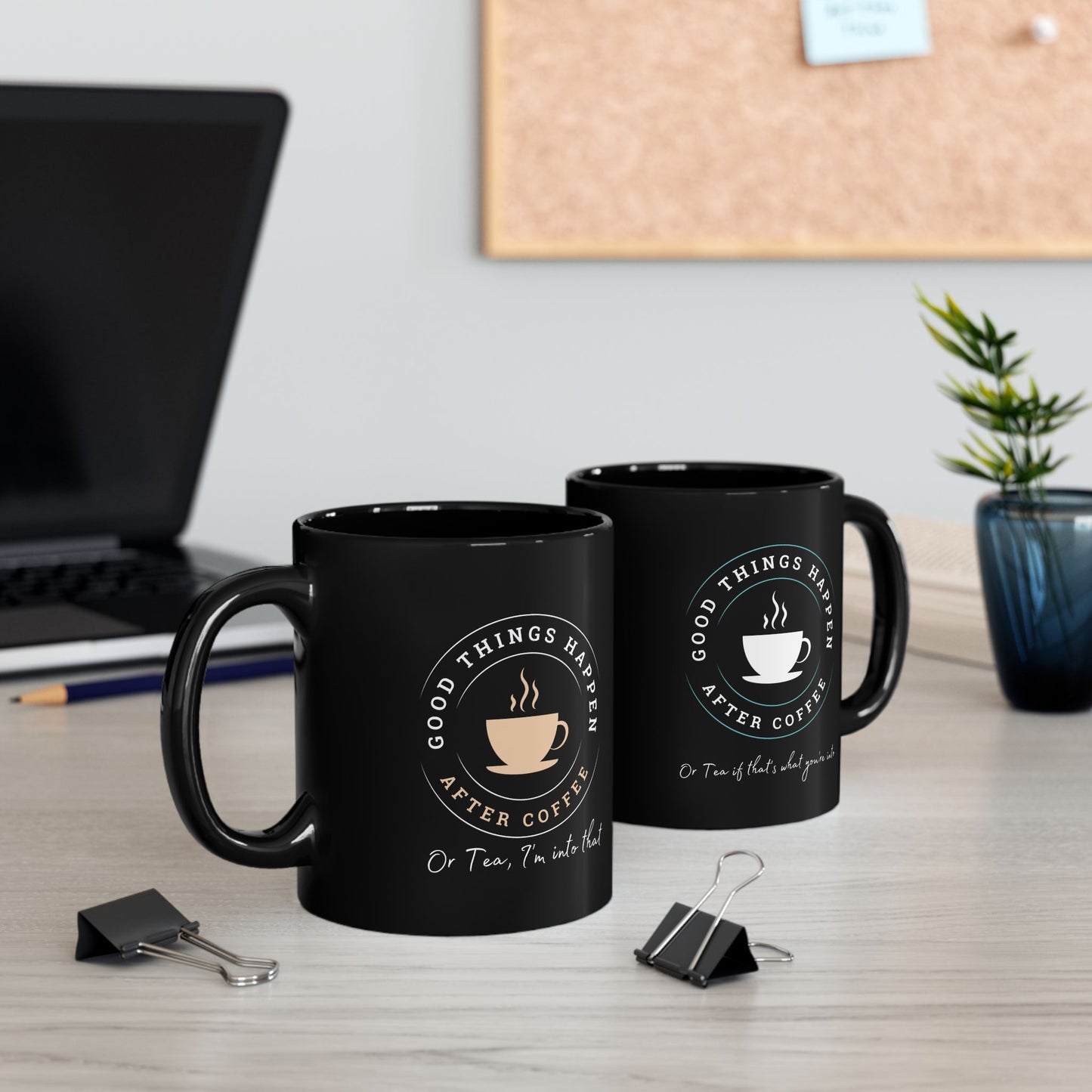 'After Coffee or Tea' Black Mug (11oz, 15oz)