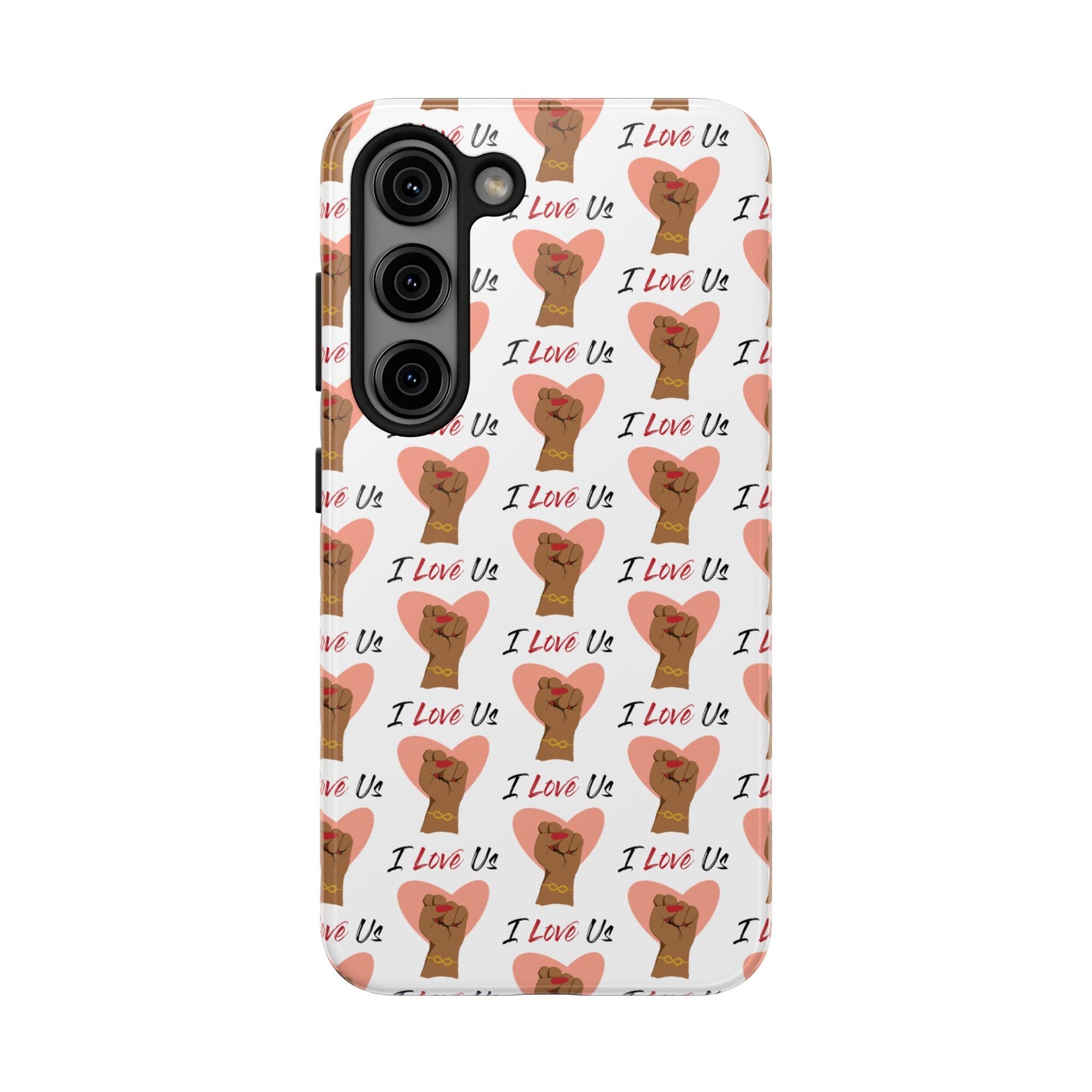 'I Love Us' White Tough Phone Case