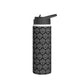 Hustle with Friends Black Stainless Steel Water Bottle