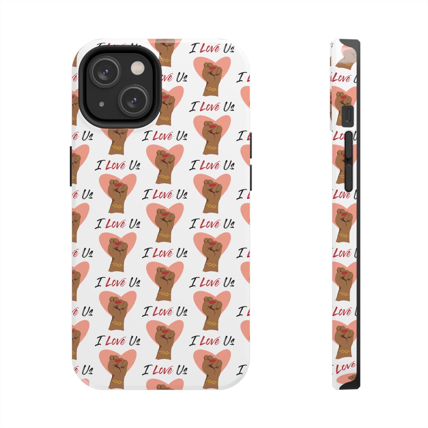 'I Love Us' White Tough Phone Case